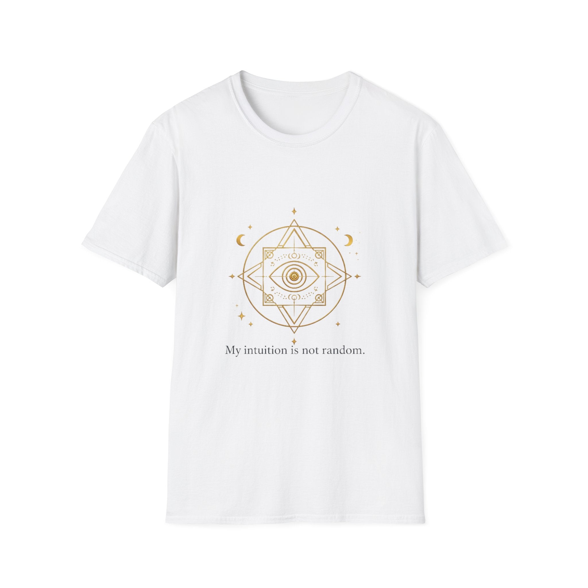 Intuitive Eye Graphic T-Shirt — "My Intuition Is Not Random" Spiritual Tee